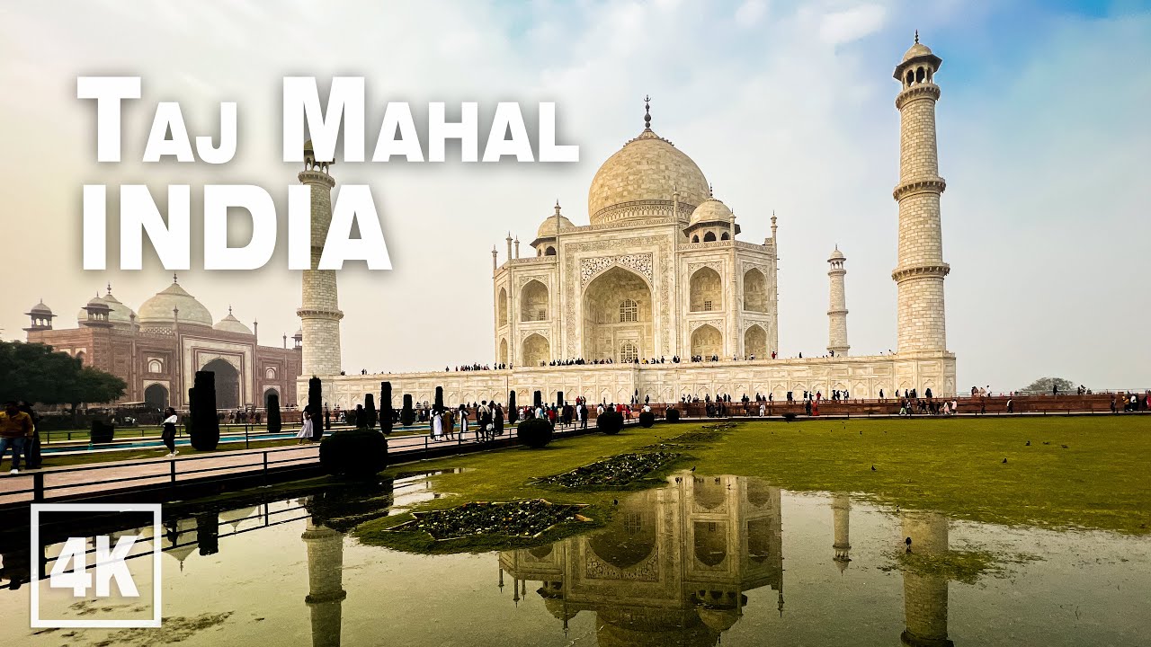 Taj Mahal Sunset Evening 2023 INDIA • 4K 60fps ASMR