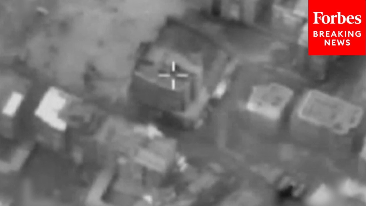 Israeli Military Releases Footage Of Strikes In Beirut, Lebanon