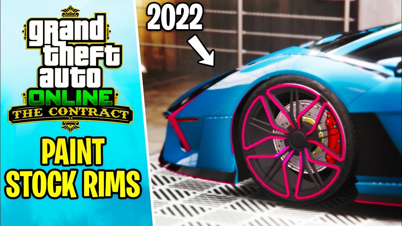 GTA 5 Online - How to Paint STOCK RIMS in 2022 (Fix iFruit App Crashing)