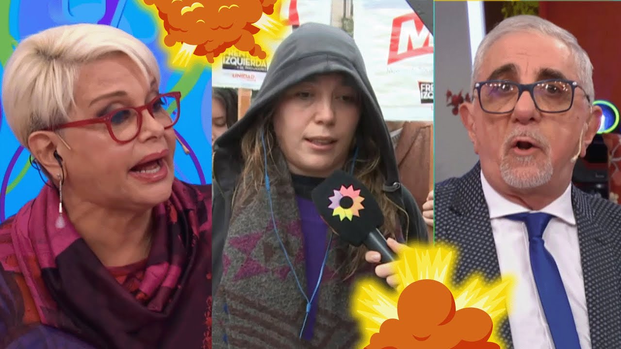 Fuerte cruce entre Canaletti y una activista de izquierda: Carmen tuvo que calmarlos