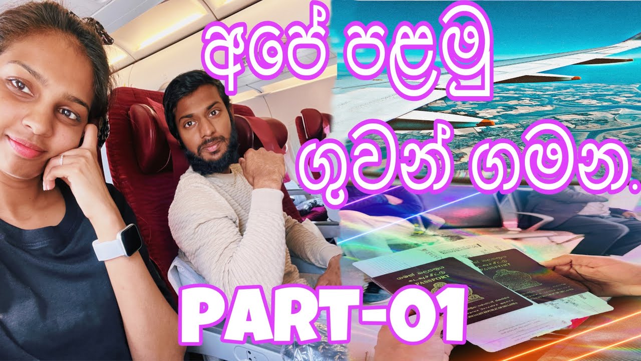 අපේ පළමු ගුවන් ගමන/. Our first flight together
