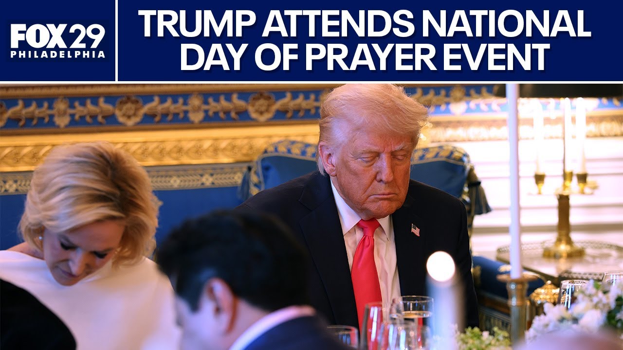 Trump attends National Day of Prayer event
