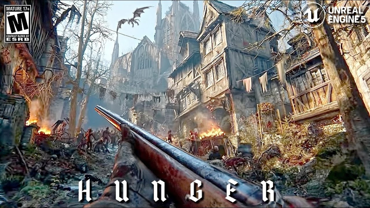 Первая демоверсия геймплея HUNGER в 4K | Новая жестокая игра ужасов FPS с зомби выйдет в 2026 году