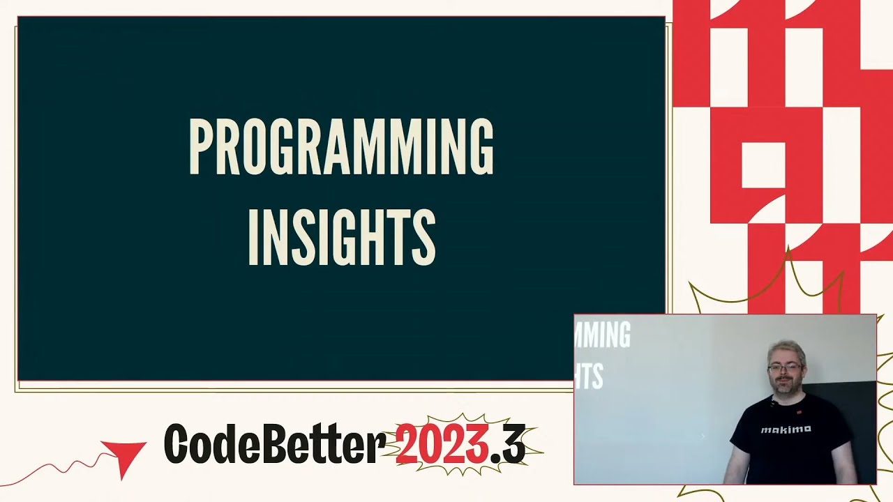 Programming Insights &mdash; Michał Moroz (CodeBetter 2023.3)