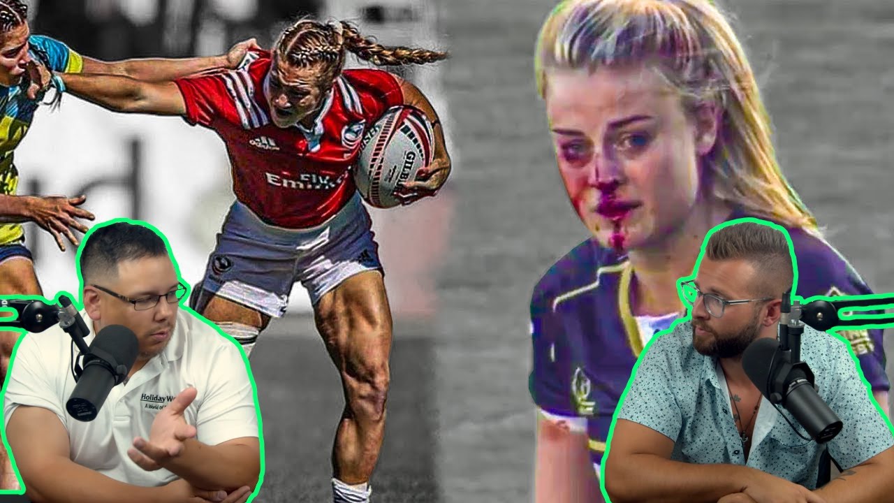 Americans React To THE VICIOUS SIDE Of Women's Rugby | BIG HITS & MONSTER TACKLES