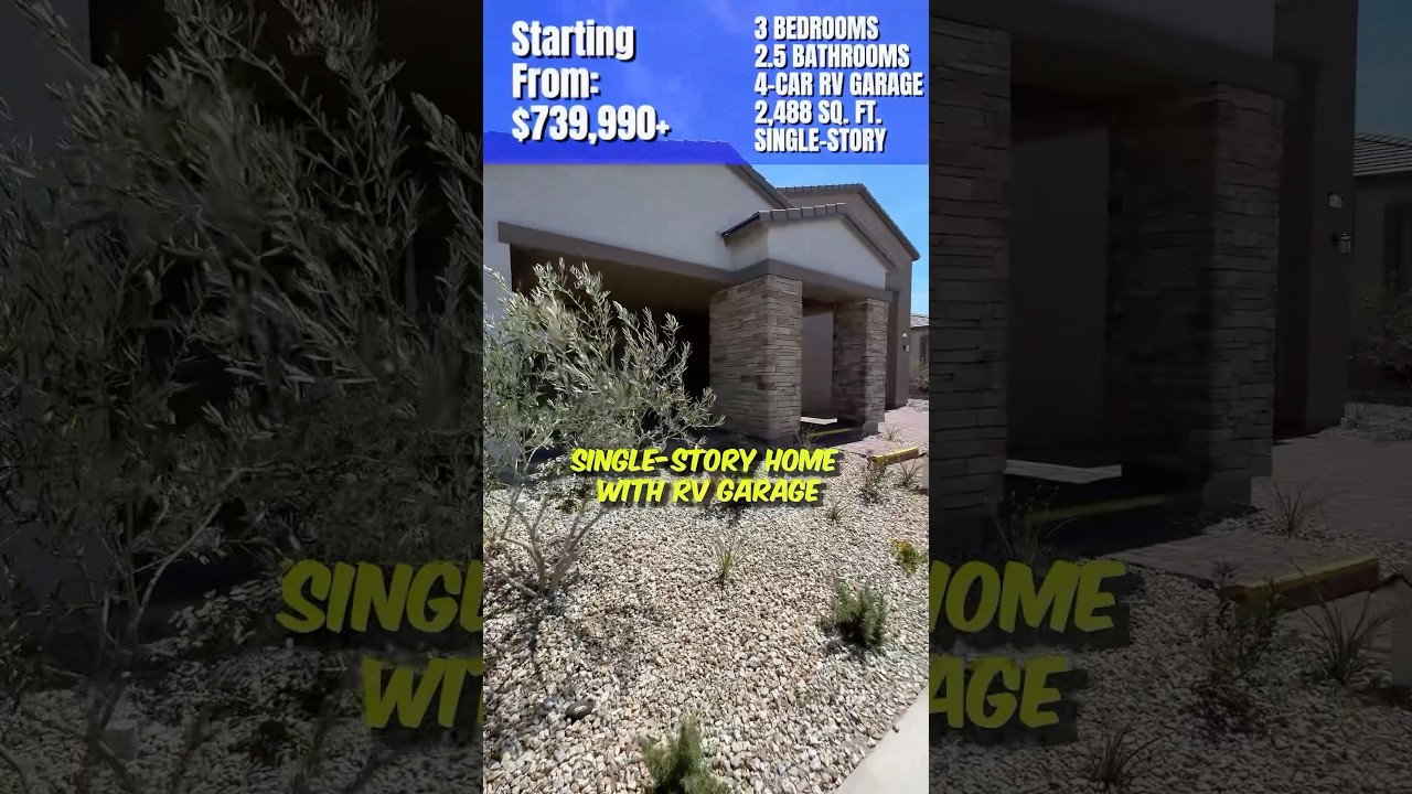 Brand New Home with RV Garage in Lake Las Vegas!