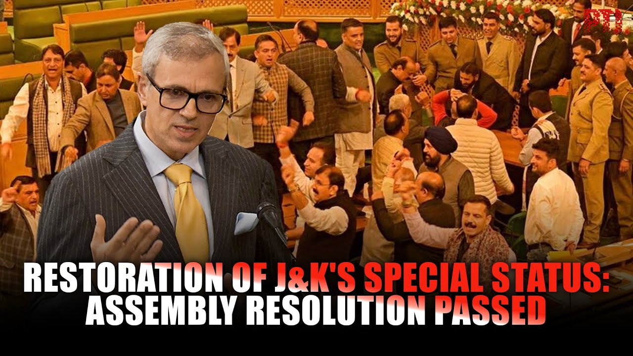J&K Assembly passes resolution seeking restoration of special status of erstwhile state