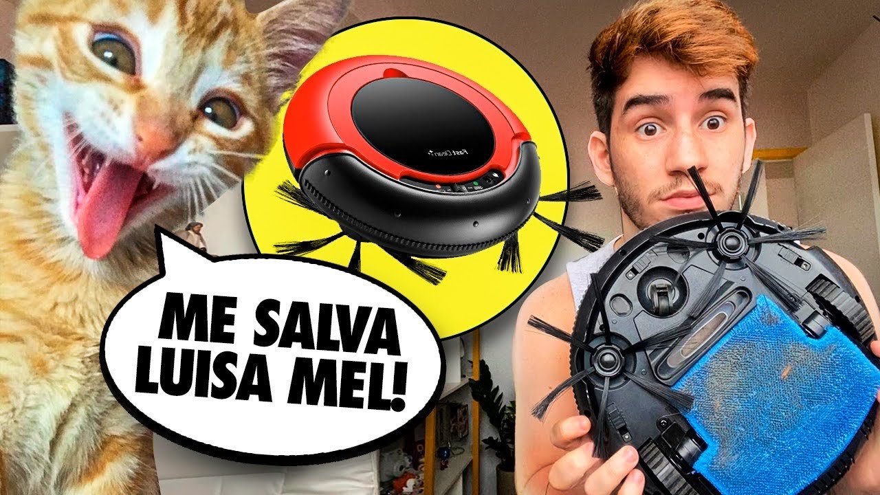TESTANDO o ROBÔ QUE LIMPA A CASA TODA e os GATOS SURTARAM 🚨 Klébio Damas