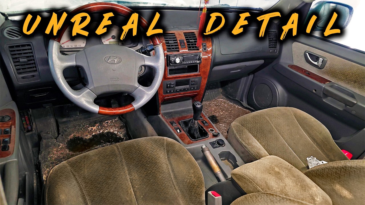 Cleaning a Smoker's SUV: Old Car Interior Detailing ASMR