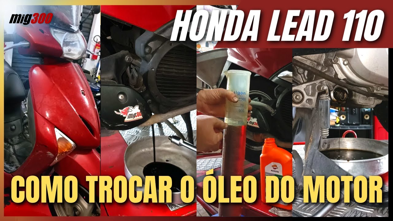 COMO TROCAR O ÓLEO DO MOTOR DA HONDA LEAD 110 & QUAIS OS BENEFÍCIOS AO SE TORNAR MEMBRO DO CANAL