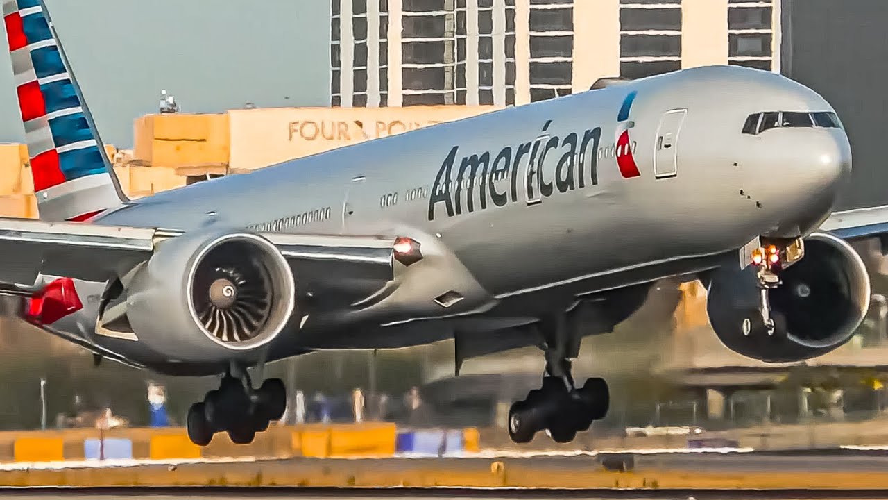 50 CLOSE UP Boeing 777 LANDINGS at LAX | Los Angeles Airport Plane Spotting [LAX/KLAX]