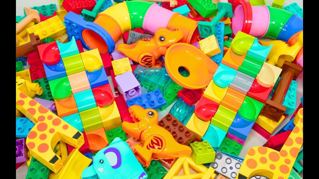 Wonder World Trix Up Stairs Track | Lego Marble Run Race ASMR