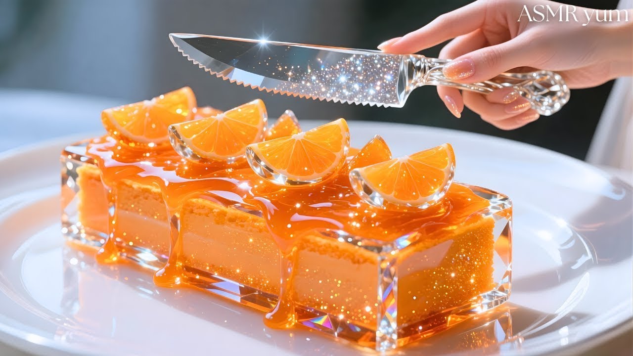Satisfying AI ASMR Glass Cake Cutting Video (Part 2) | AI ASMR