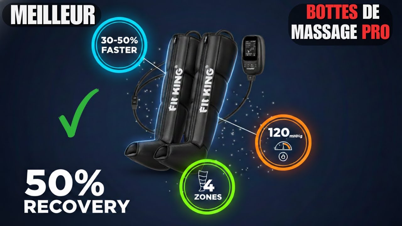 FIT KING Bottes Pressothérapie : Le SECRET des Athlètes et des jambes LOURDES enfin ACCESSIBLE ?!