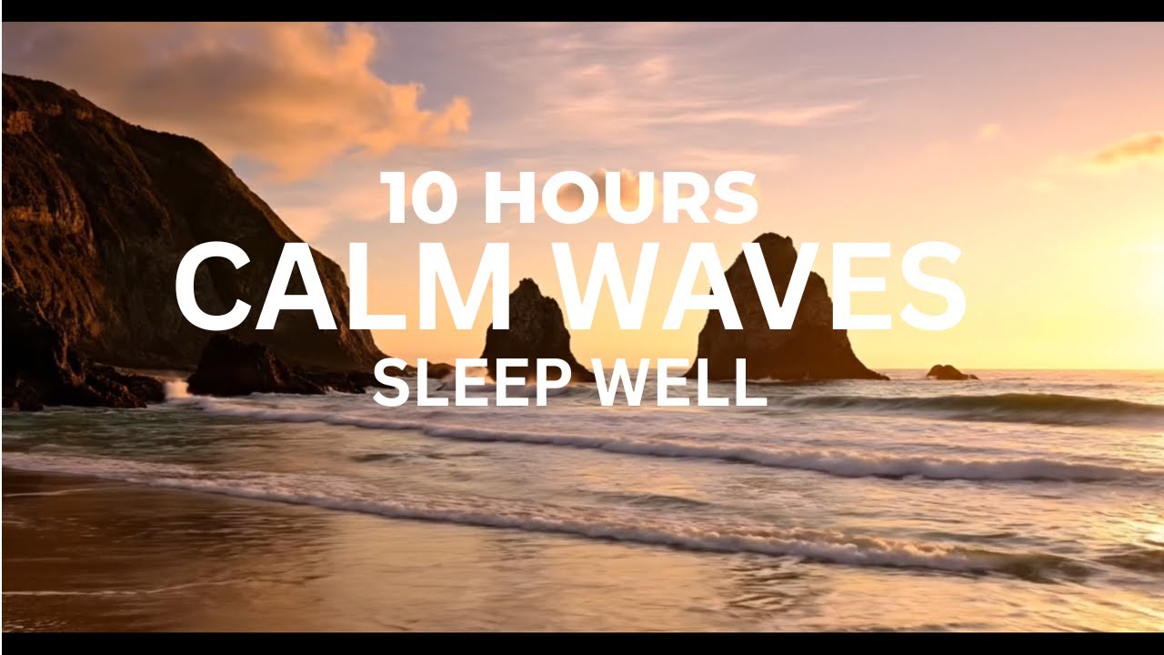 Relaxing Waves for Sleeping  | Ocean Wave Sounds | Deep Sleep | Black Screen | 10 Hours