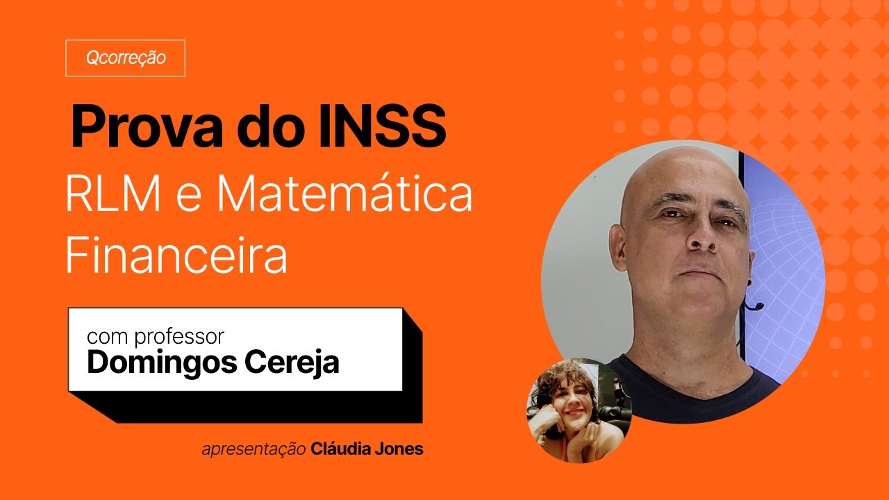 Prova de RLM do INSS | QCorreção com o Professor Domingos Cereja