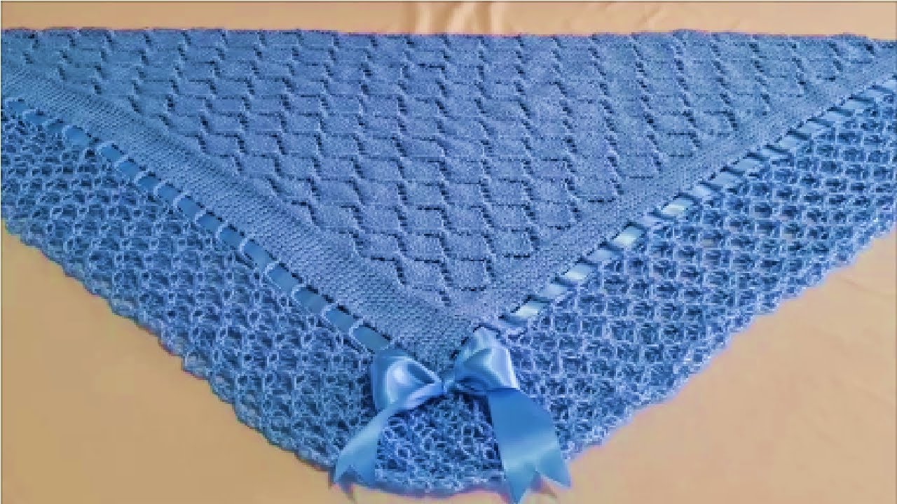 Manta para Bebê em Tricô