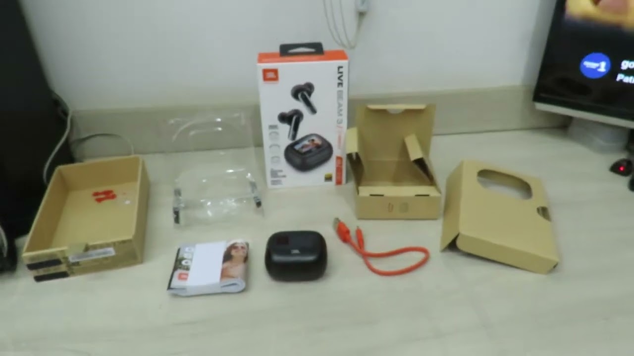 Fone de Ouvido Bluetooth JBL Live Beam 3 Intra Auricular com Tela de 1.45