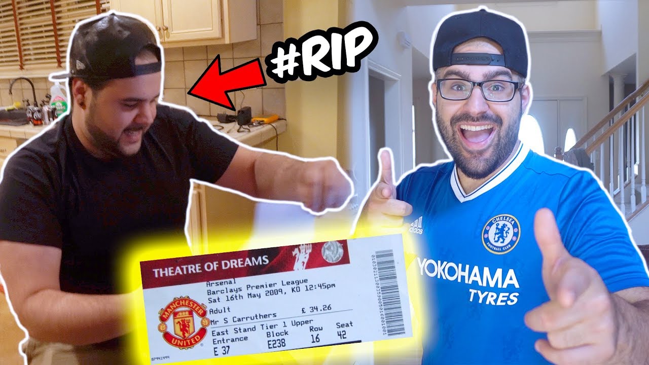 Surprising My Brother with Dream Premier league Tickets!! (EXTREMELY MAD) Prank War