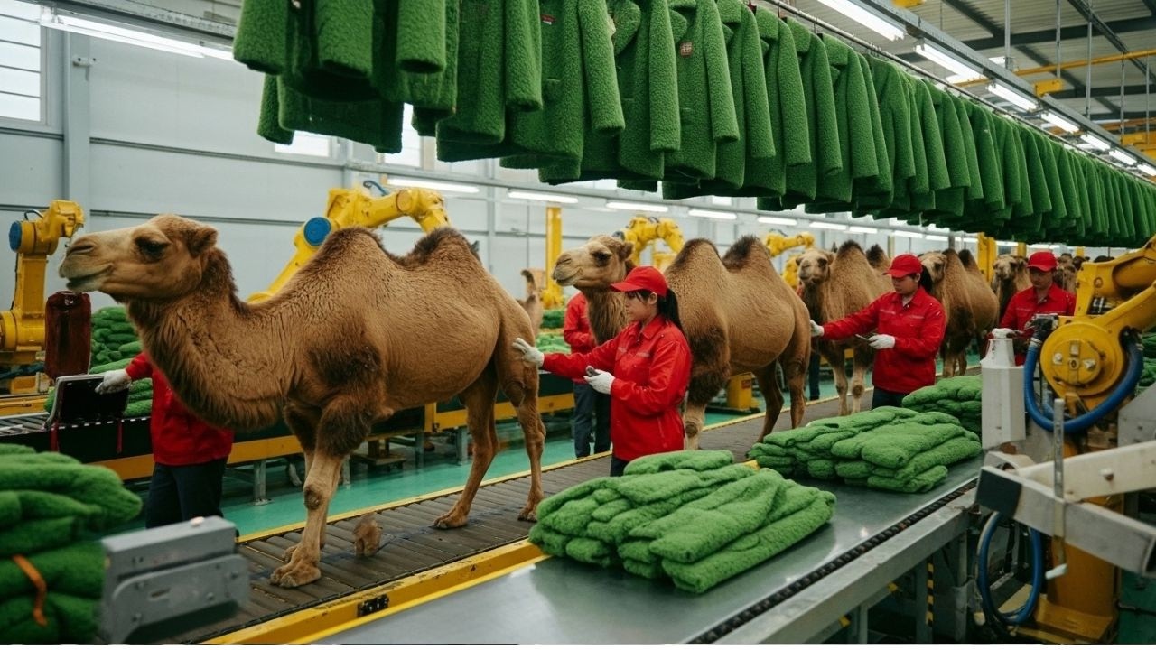 Inside the Camel Wool Factory – The Journey from Traditional Methods to Modern Production
