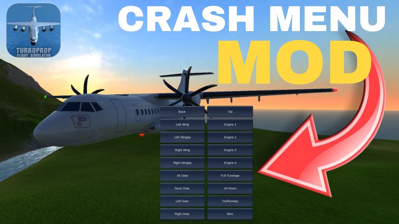 CRASH MENU IN TFS!! 😱 | Turboprop Flight Simulator