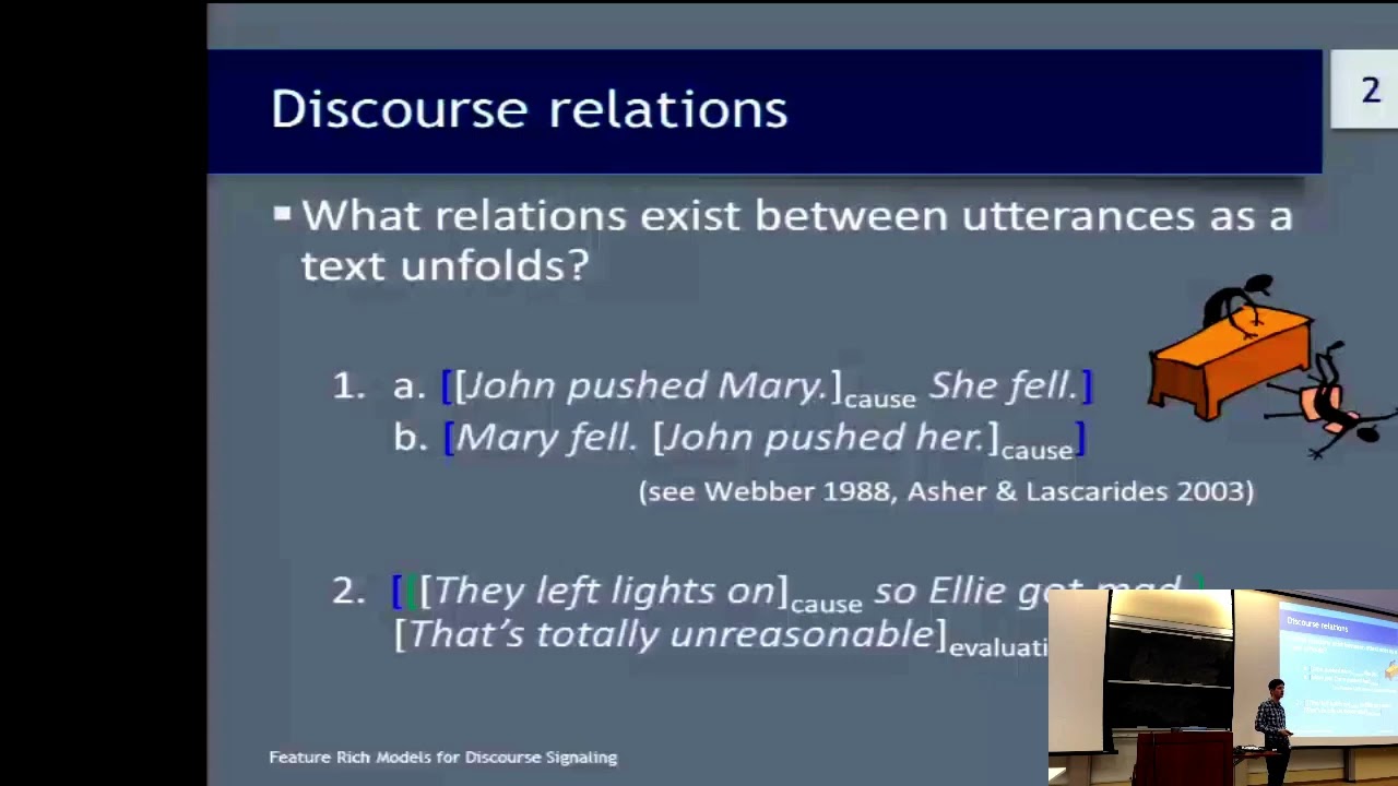 Feature Rich Models for Discourse Signaling -- Amir Zeldes (Georgetown University) - 2018