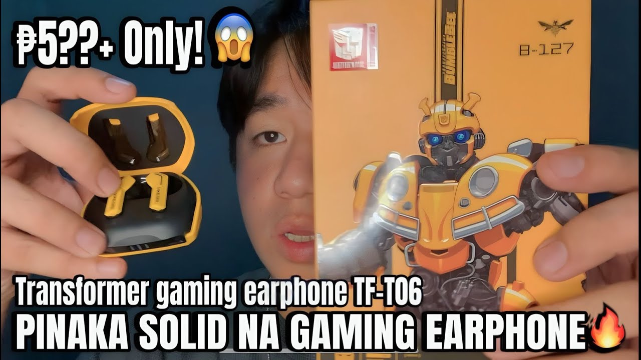 TRANSFORMER GAMING HEADSET TF-T06 BLUETOOTH EARPHONE REVIEW - murang earphone na may game mode!