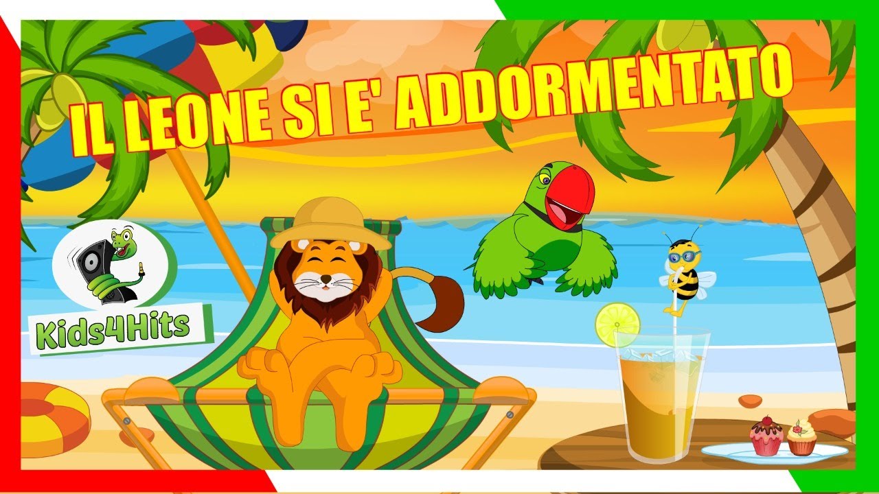 I bambini e gli Animali: Il leone si è addormentato ( Kids4Hits)