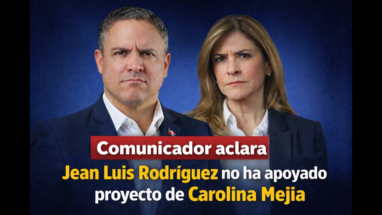 Comunicador aclara Jean Luis Rodríguez no ha apoyado proyecto de Carolina Mejía