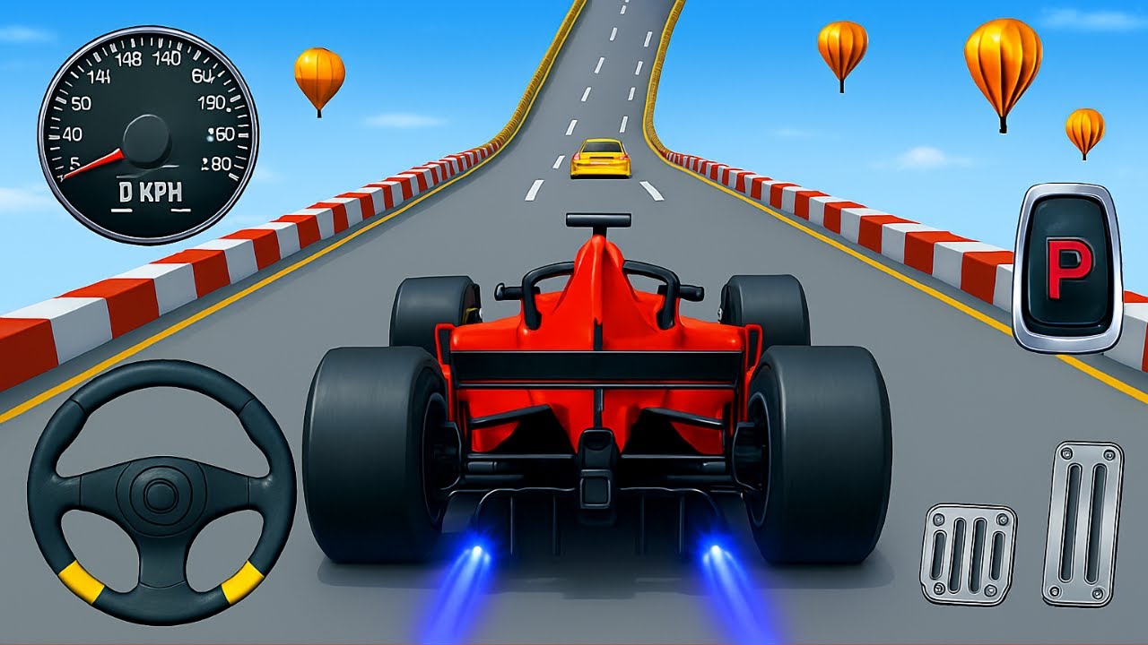 Formula Car Mega Ramp Impossible Driver - Mega Ramp Car Stunt Master Simulator - Android Gameplay