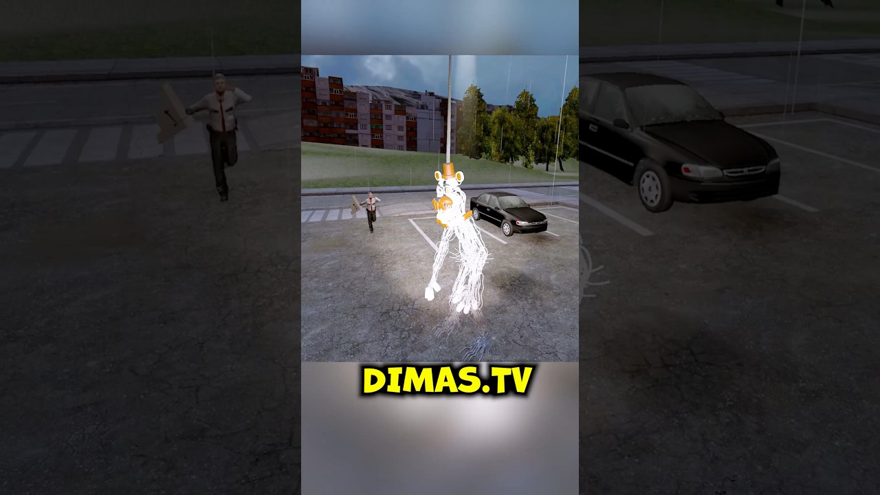 Animatroniki straszą ochroniarza w Garry's Mod VR FNAF COOP, część 2