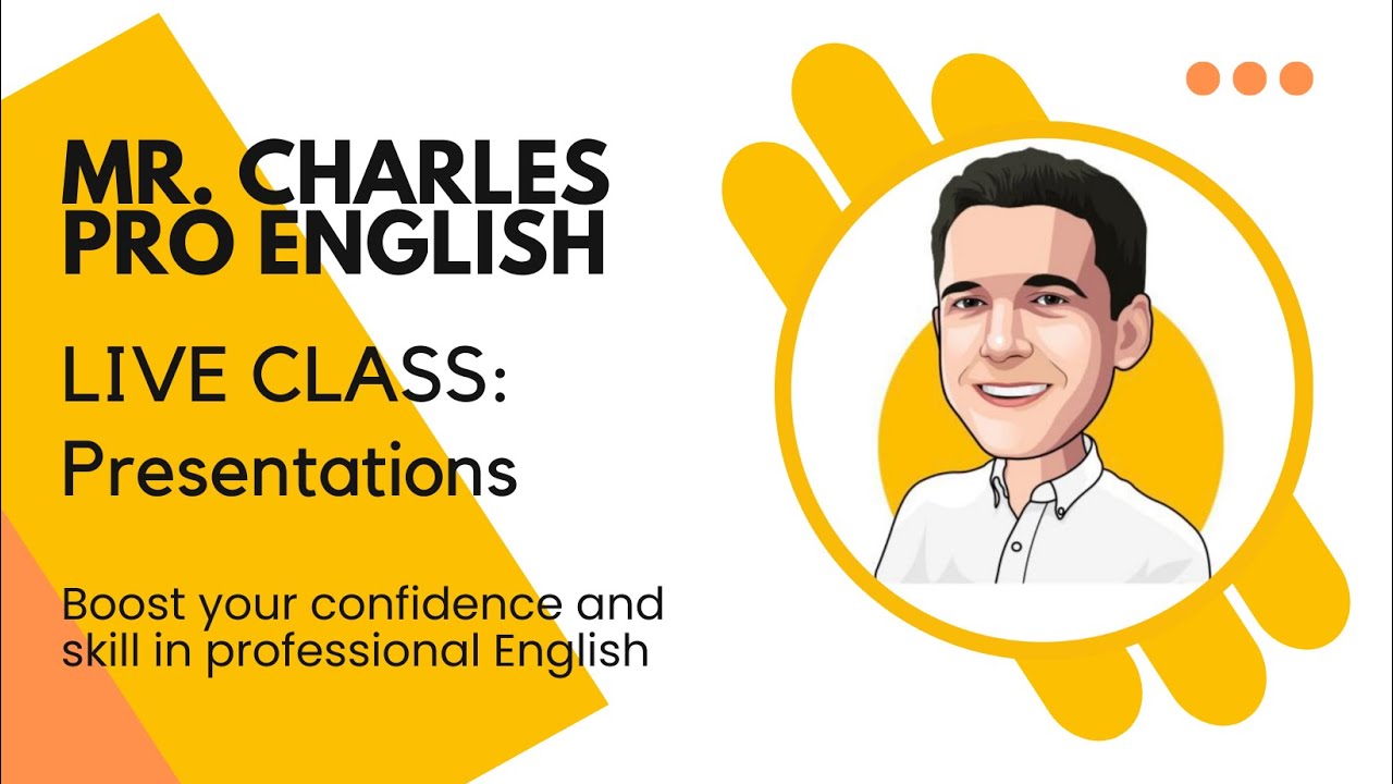 Business Presentations in English | Mr Charles LIVE | Business English for professionals!
