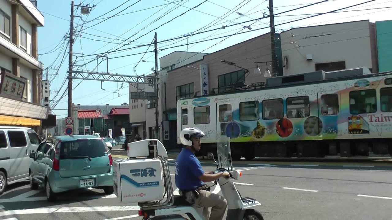 【踏切】新旧入り乱れ電車接近警報装置　江ノ電　腰越～江ノ島