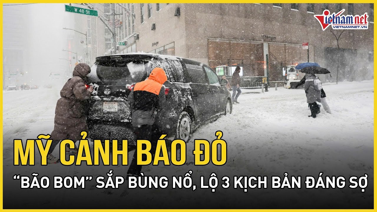 Mỹ cảnh báo đỏ: “Bão bom” nguy cơ bùng nổ giữa sóng lạnh khắc nghiệt, đã rõ 3 kịch bản cực đáng sợ