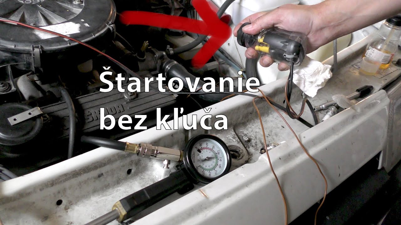 Škoda Favorit  - meranie kompresie (nasucho a namokro)