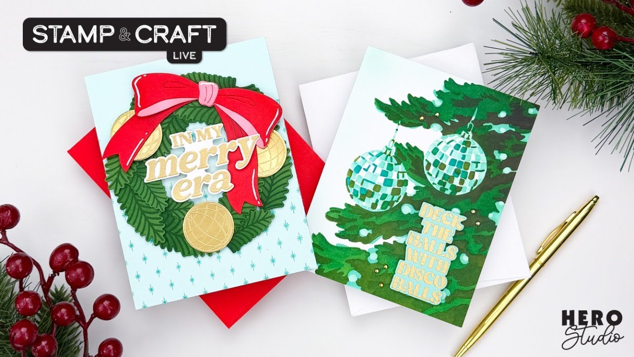 Hero Studio Stamp & Craft LIVE - October 2025 Card Kit and Layering Stencil of the Month
