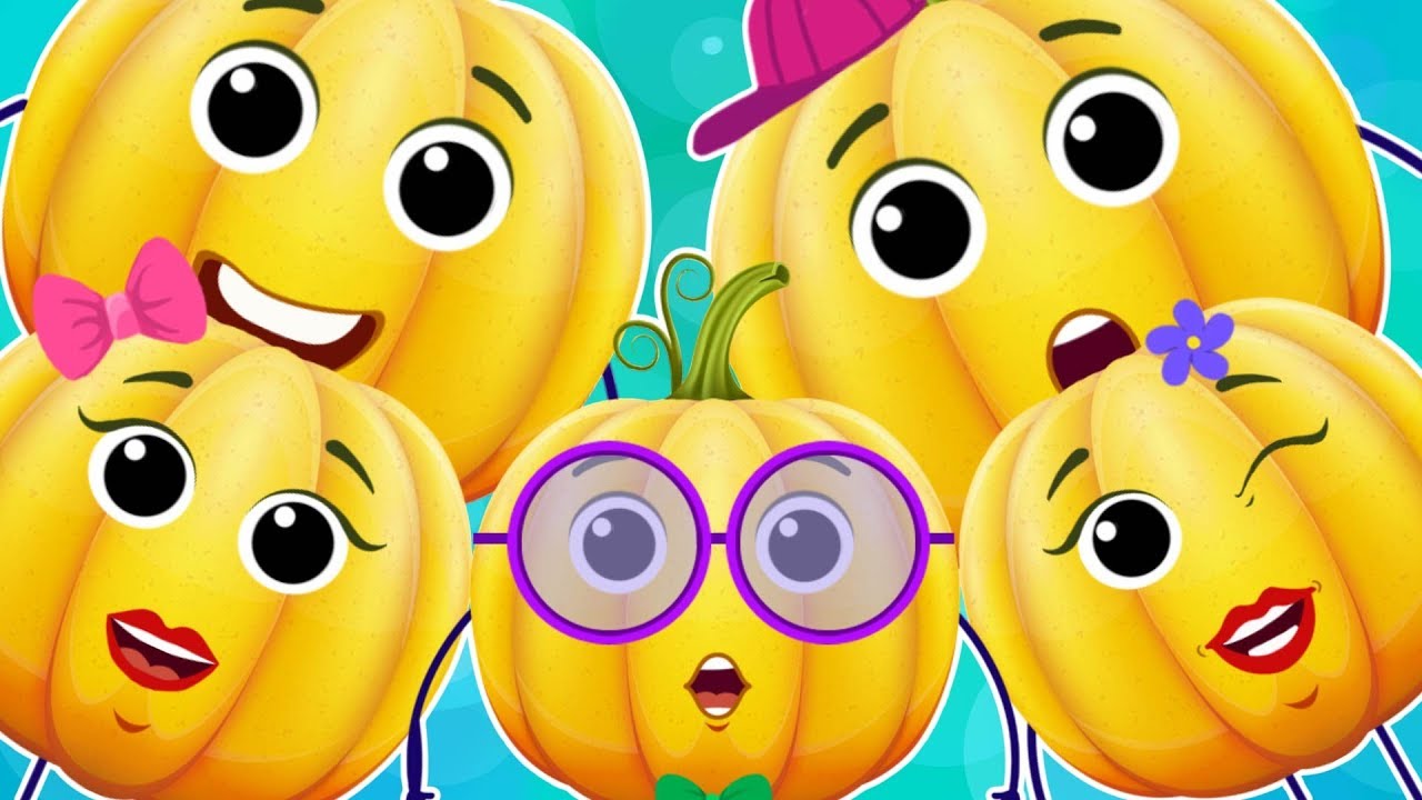 5 little pumpkin jumping on the bed | Nursery rhymes and song