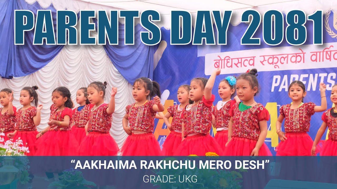 “Aakhaima Rakhchu Mero Desh | UKG Students Performance | Bodhisattva School Parents’ Day 2081”