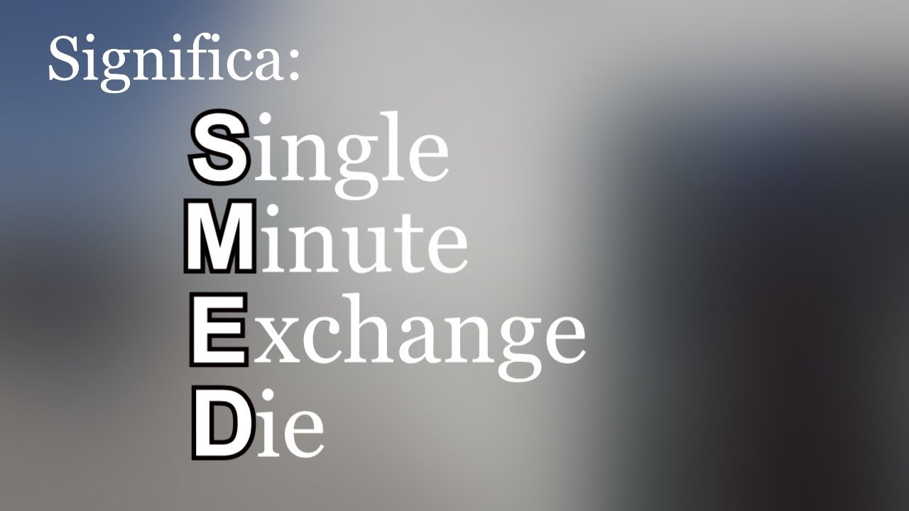 Técnica SMED Ingeniería Industrial || Ejemplo