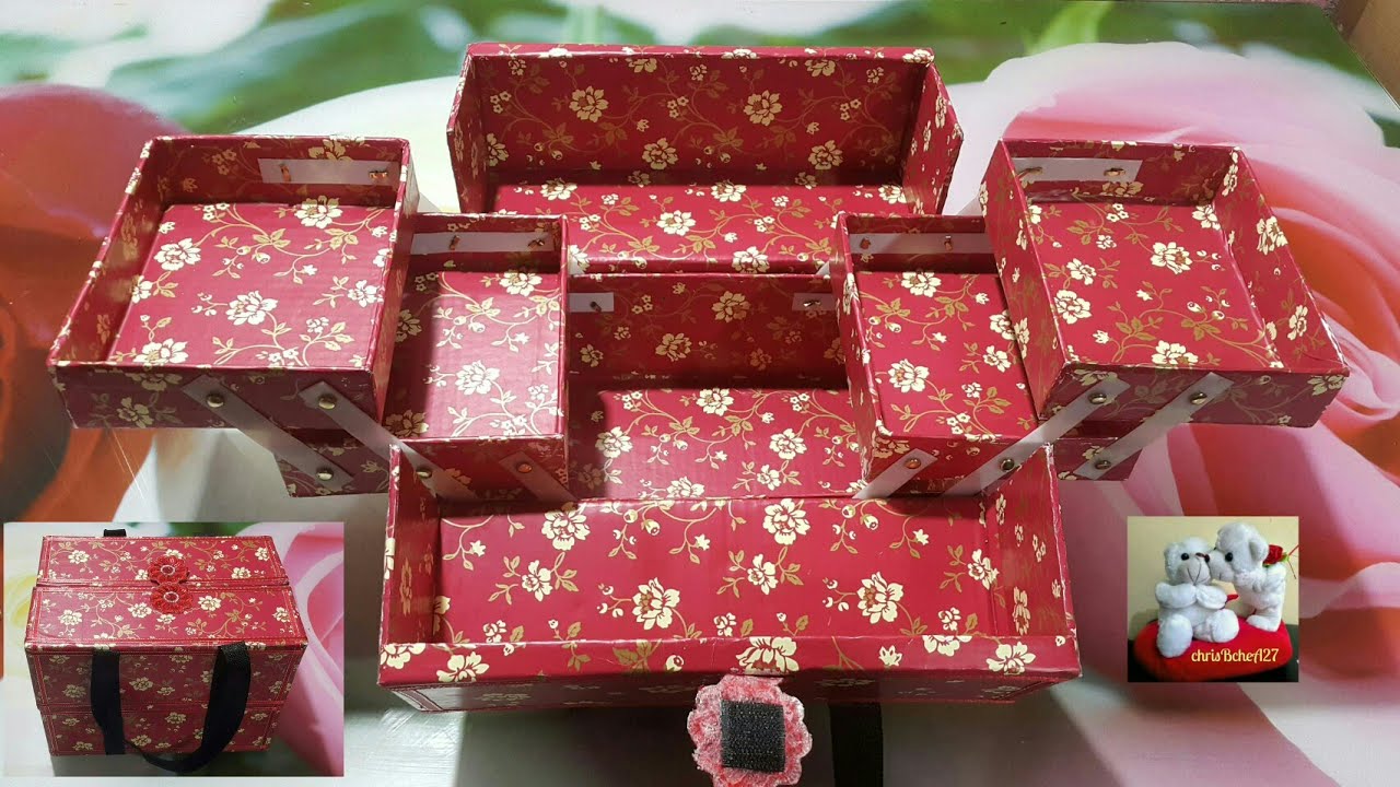 DIY Expandable Multi-Purpose Case Organizer Using Recycled Materials Best Out Of Waste