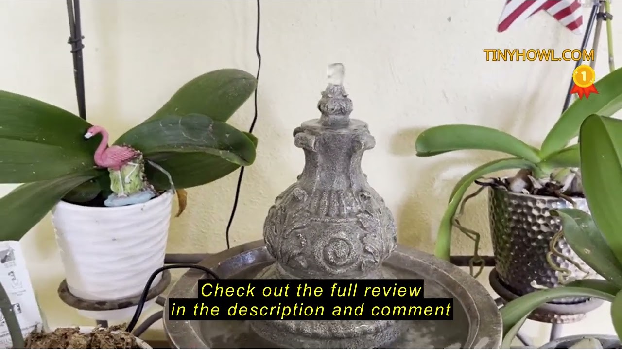 Review DOMICA 90 GPH Mini Submersible Pump, Small Fountain Pump (5W 350L/H) for water feature, Aquar
