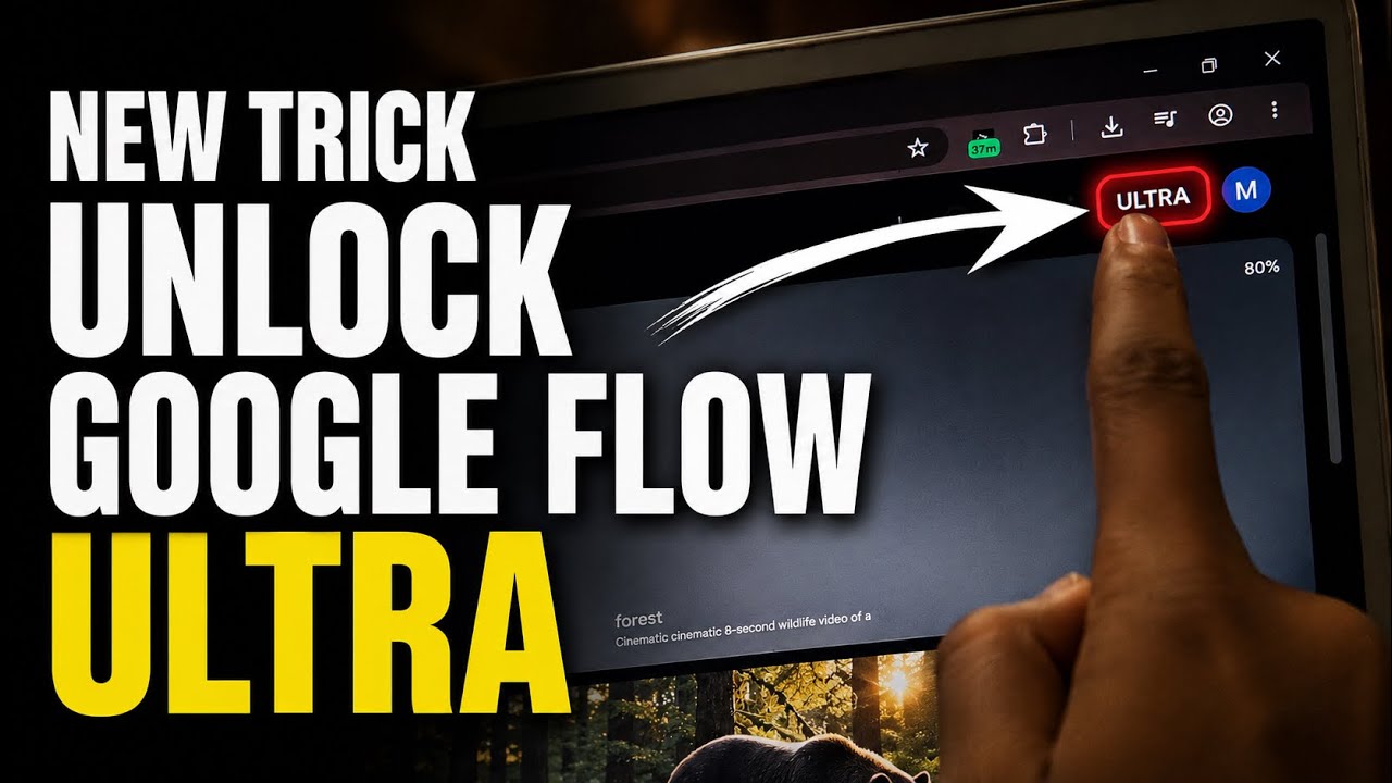 Google Flow Ultra Unlock 100% Free ￼Tutorial ￼