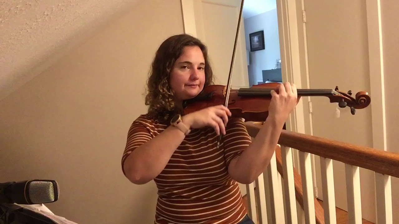 Viola two octave b flat major arpeggio tutorial