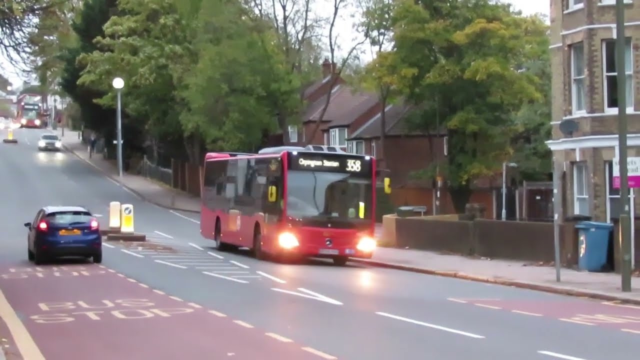 Two London Buses along Anerley Road, approaching Thicket Road - 10th November 2022