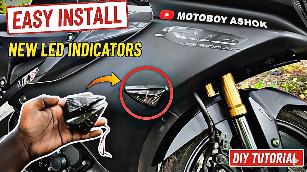Yamaha R15 Body indicators | Modification in home step by step full installation video