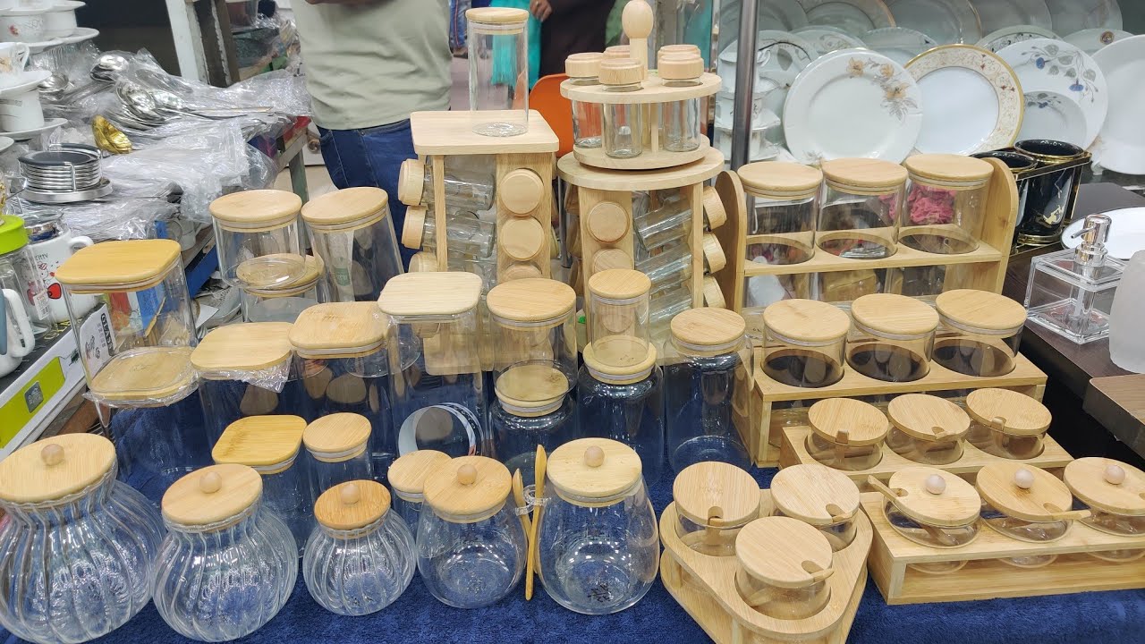 সৌখিন মর্ডান কাচের মসলা জার কিনুন //Morden spicy jar buy.