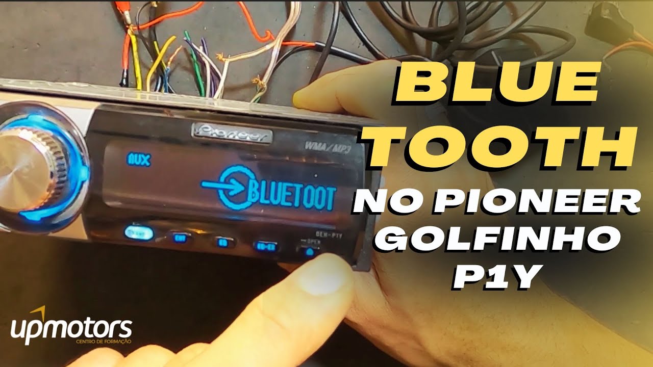 BLUETOOTH + USB + SD + TELEFONE no rádio Pioneer GOLFINHO P1Y sem adaptação ; UPMOTORS