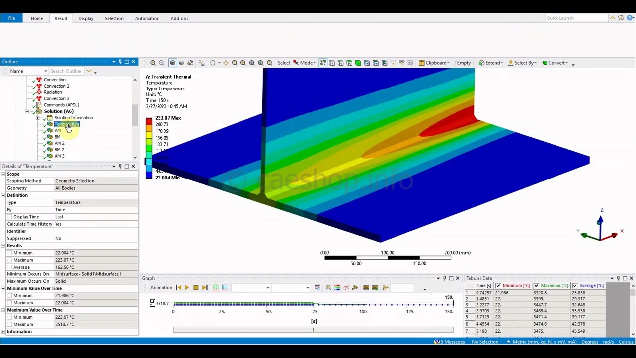 T-Joint Welding Simulation - caeshop.info