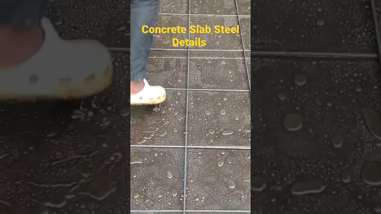 Concrete Slab Steel Details | Civil Engineering Vlog | House Construction | Shorts
