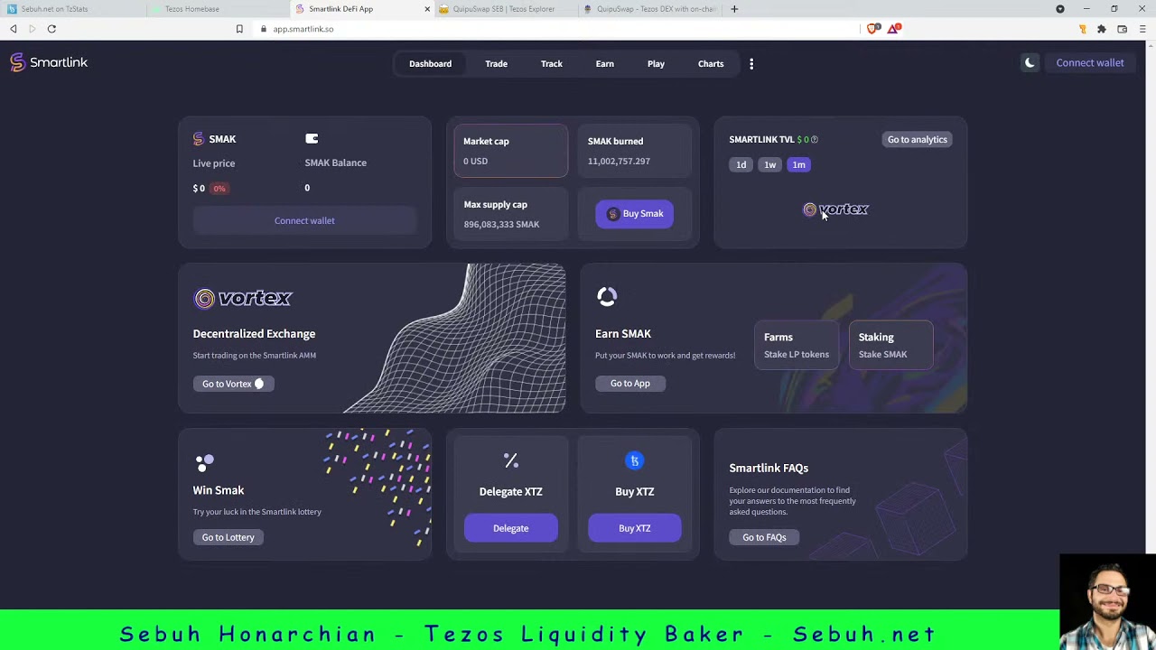 Sebuh Live Stream - Migrating Liquidity and Creating Liquidity Pools on Tezos Quipuswap and Vortex